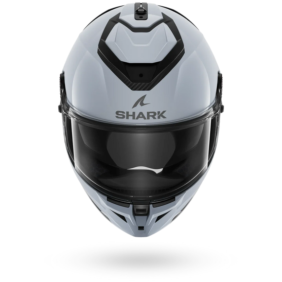 Shark motorcycle helmet on a white background