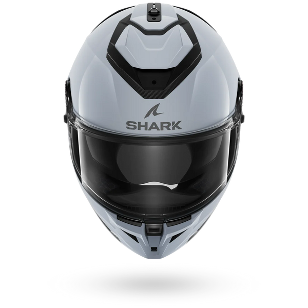 Shark motorcycle helmet on a white background