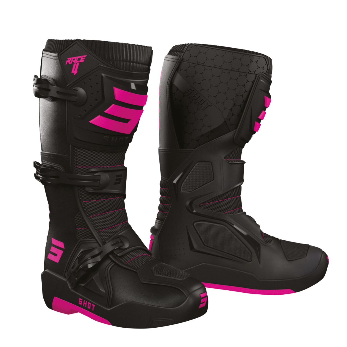 Pink Racing Boots SHOT RACE GEAR Race 4 Boots – Ride Manila